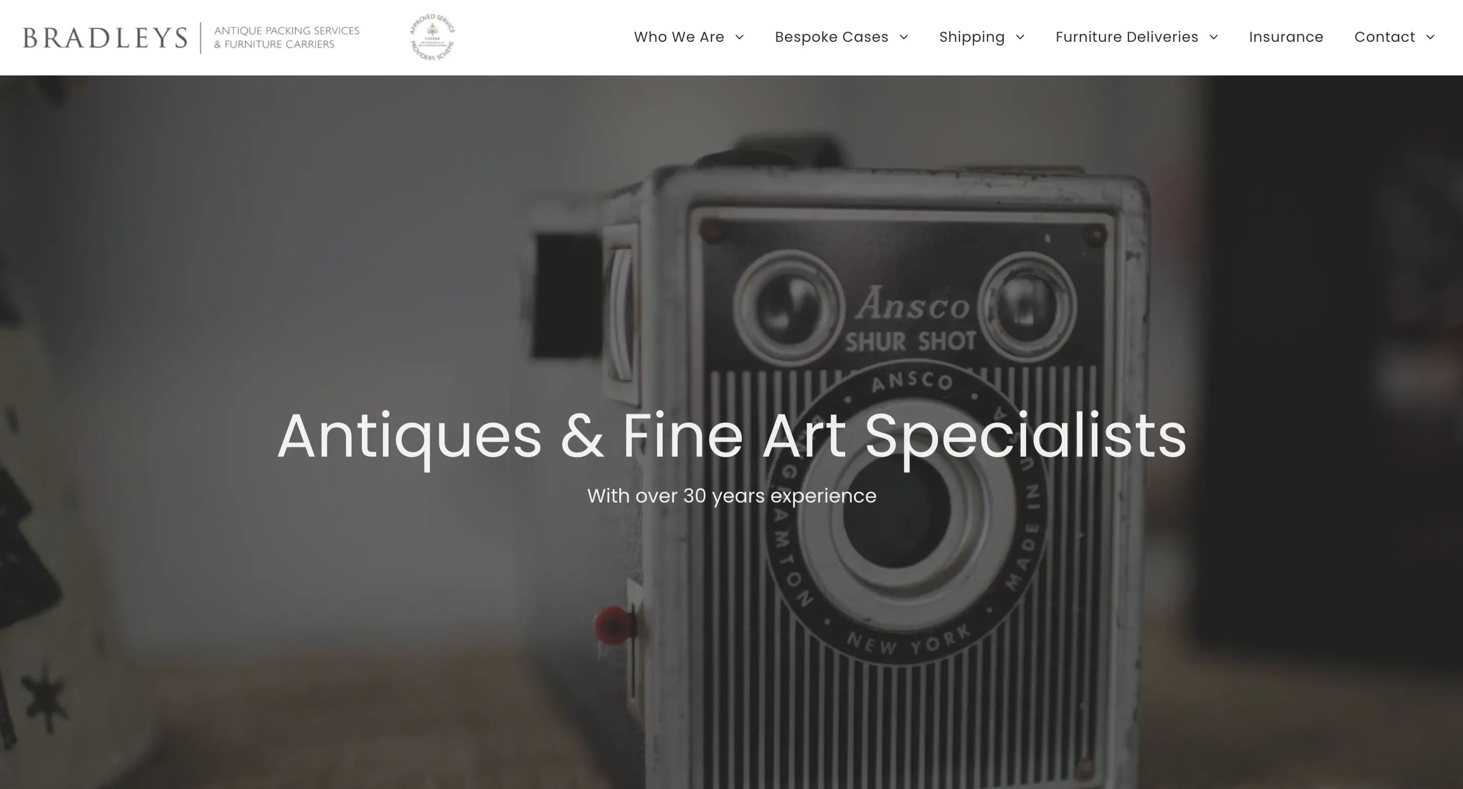Bradleys Antique Packing & Furniture Carriers website